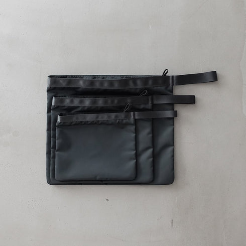 leaf handle pouch _ no.3 / nylon twill